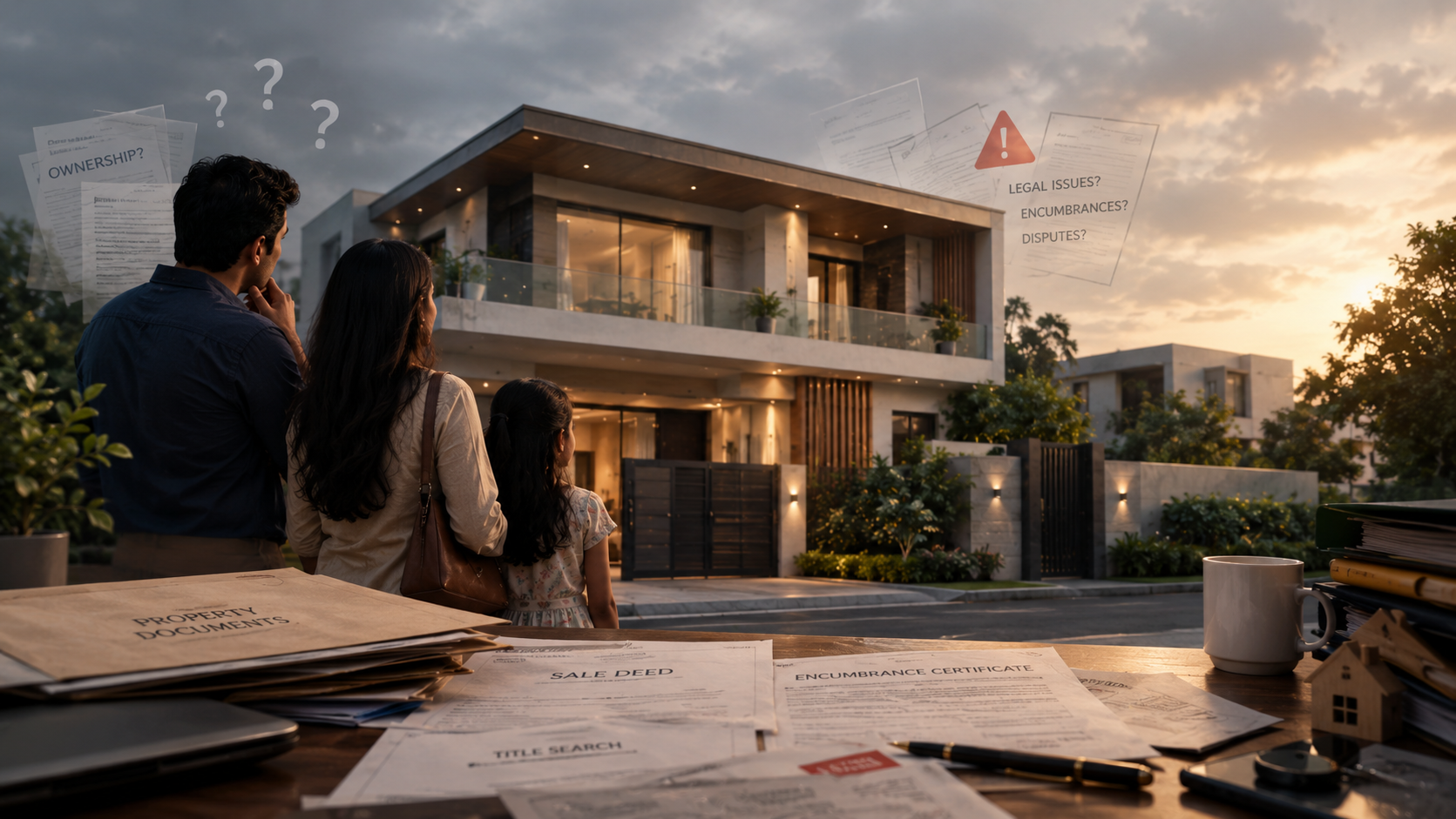 A property viewed before complete title verification
